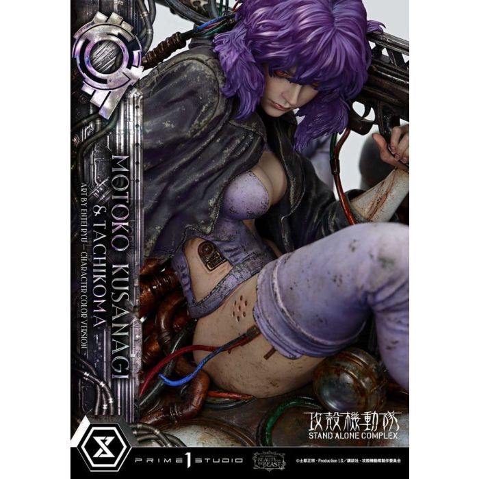 Ghost in the Shell Stand Alone Complex The Legend of Beauty and the Beast Statue 1/4 Motoko Kusanagi & Tachikoma Character color Art by Entei Ryu 53 cm
