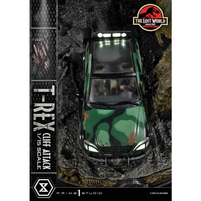 Jurassic World: The Lost World Statue 1/15 T-Rex Cliff Attack 53 cm