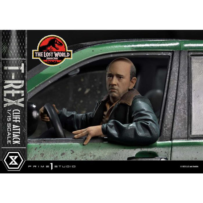 Jurassic World: The Lost World Statue 1/15 T-Rex Cliff Attack Bonus Version 53 cm