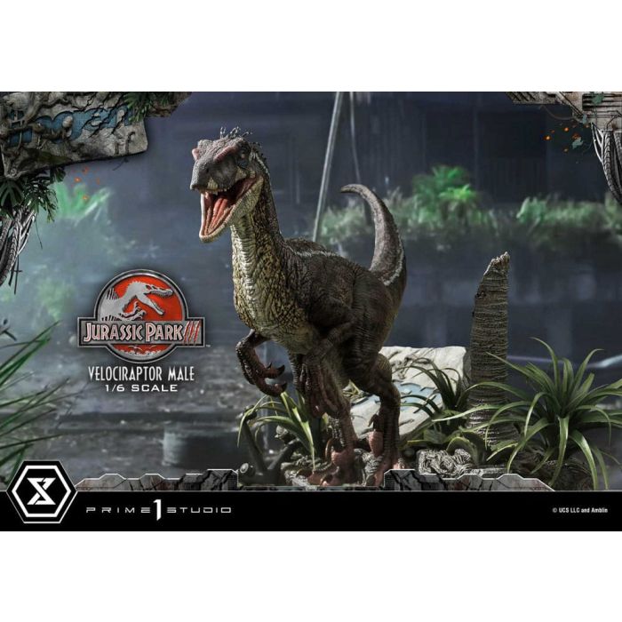 Jurassic Park III Legacy Museum Collection Statue 1/6 Velociraptor Male 40 cm