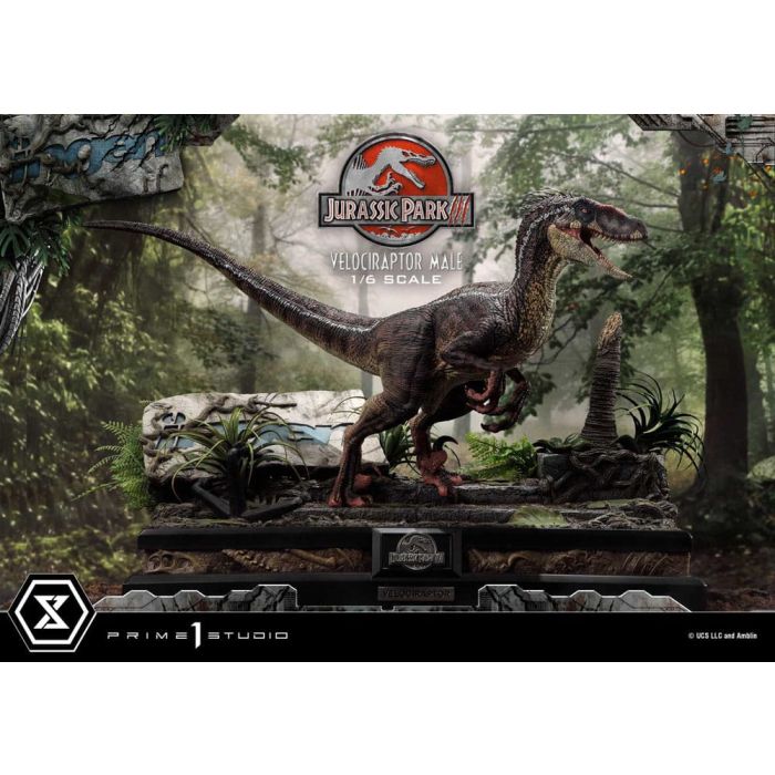 Jurassic Park III Legacy Museum Collection Statue 1/6 Velociraptor Male 40 cm