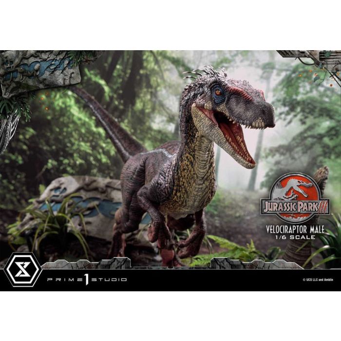 Jurassic Park III Legacy Museum Collection Statue 1/6 Velociraptor Male 40 cm