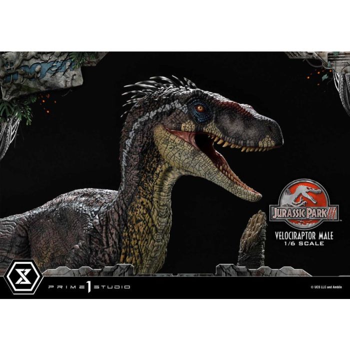 Jurassic Park III Legacy Museum Collection Statue 1/6 Velociraptor Male 40 cm