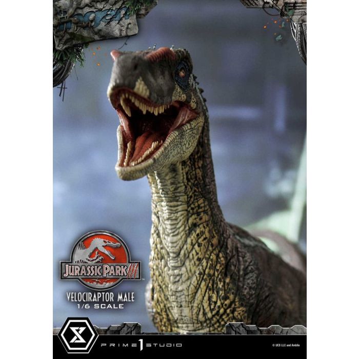 Jurassic Park III Legacy Museum Collection Statue 1/6 Velociraptor Male 40 cm