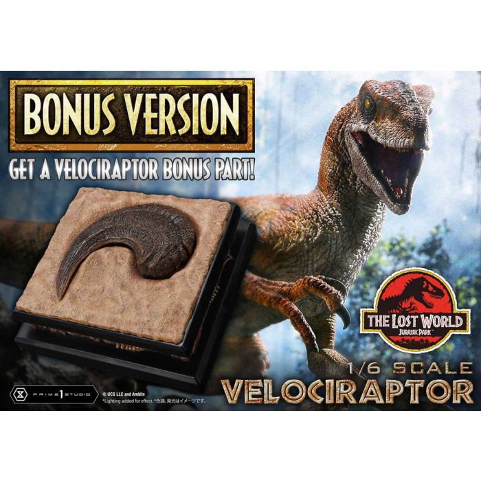 Jurassic Park II Legacy Museum Collection Statue 1/6 Velociraptor Bonus Version 41 cm