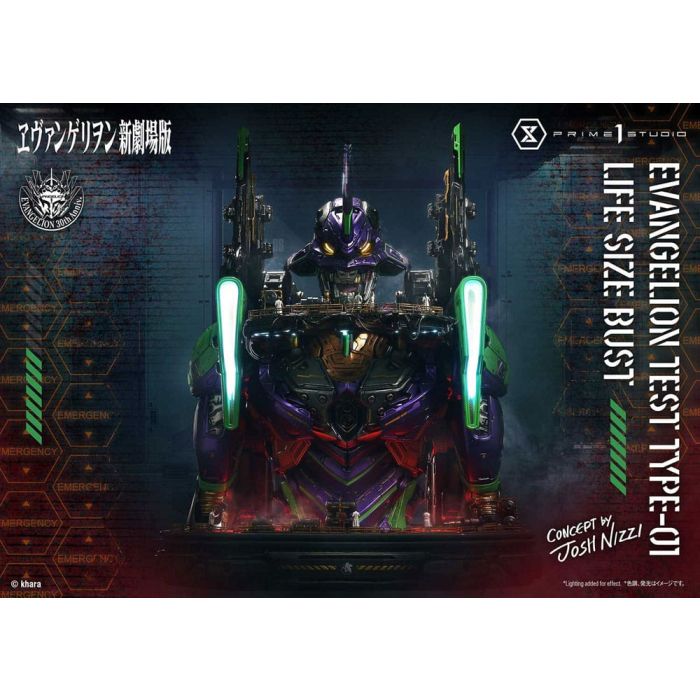 Neon Genesis Evangelion Life Size Bust 1/1 Test Type-01 (Concept by Josh Nizzi) Bonus Ver. 86 cm 
