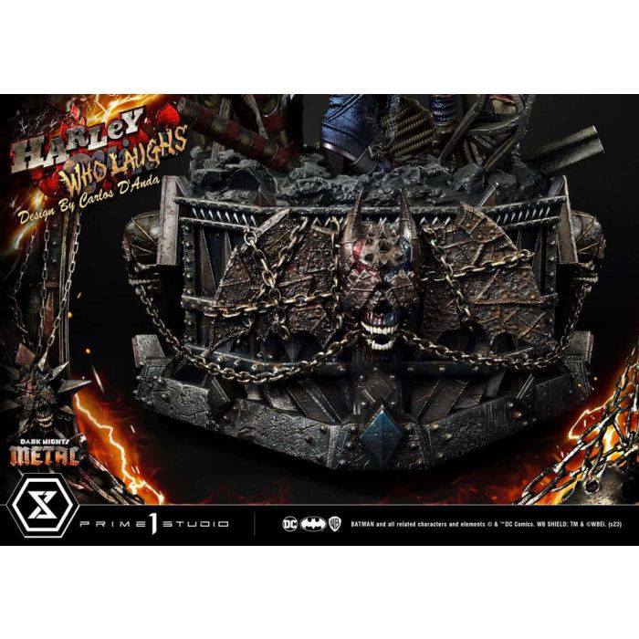 Dark Nights: Metal Museum Masterline Series Statue 1/3 Harley Quinn Who Laughs Concept Design by Caelos D`anda Deluxe Version 78 cm