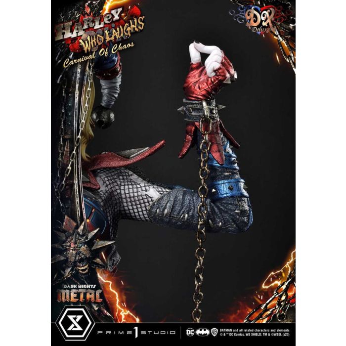 Dark Nights: Metal Museum Masterline Series Statue 1/3 Harley Quinn Who Laughs Concept Design by Caelos D`anda Deluxe Bonus Version 78 cm