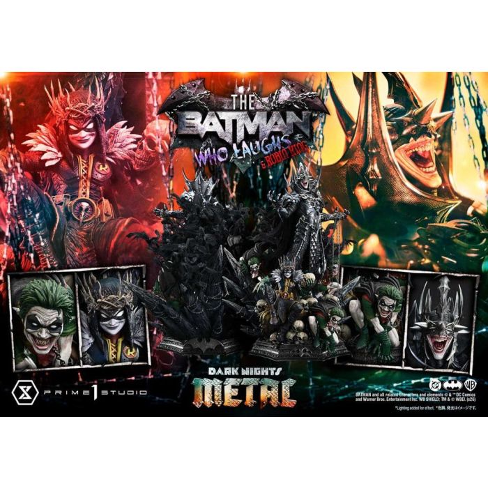 DC Comics Museum Masterline Statue 1/3 Dark Nights: Death Metal The Batman Who Laughs & Robin King 85 cm