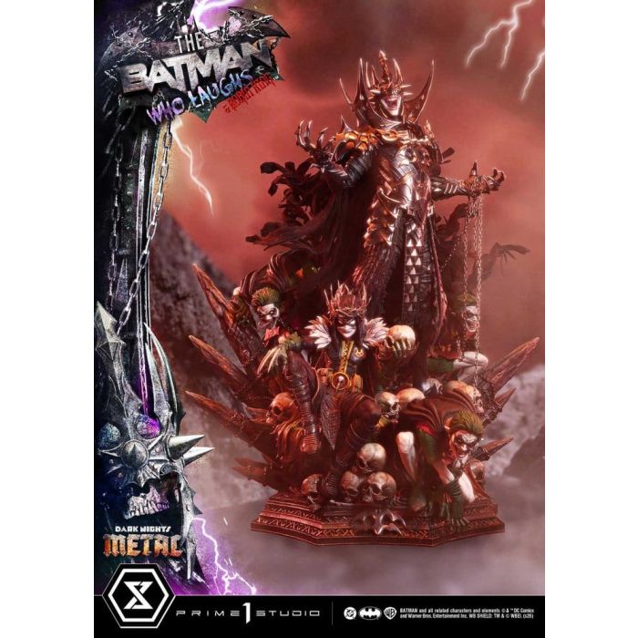 DC Comics Museum Masterline Statue 1/3 Dark Nights: Death Metal The Batman Who Laughs & Robin King Deluxe Version 85 cm