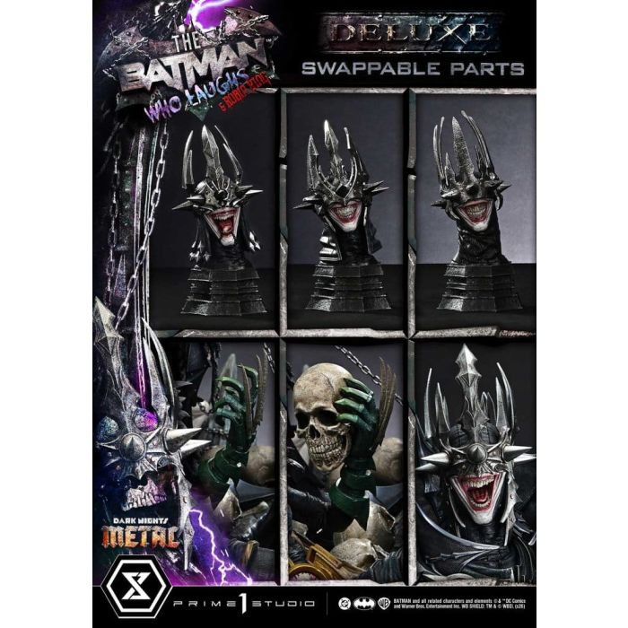 DC Comics Museum Masterline Statue 1/3 Dark Nights: Death Metal The Batman Who Laughs & Robin King Deluxe Version 85 cm