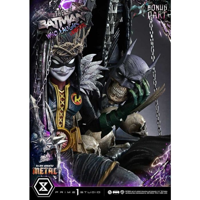 DC Comics Museum Masterline Statue 1/3 Dark Nights: Death Metal The Batman Who Laughs & Robin King DX Bonus 85 cm