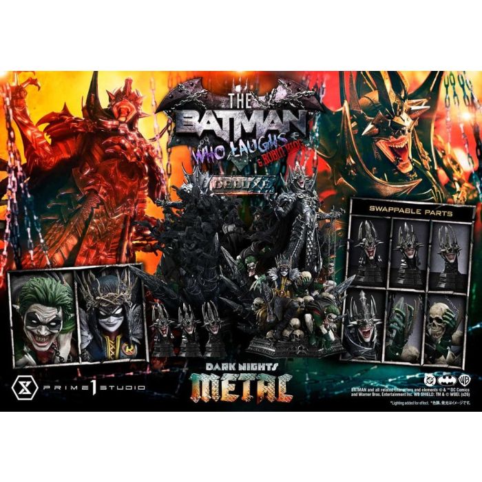 DC Comics Museum Masterline Statue 1/3 Dark Nights: Death Metal The Batman Who Laughs & Robin King DX Bonus 85 cm