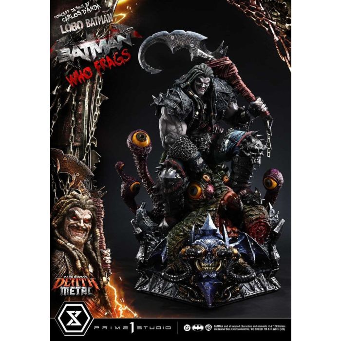 Dark Nights: Death Metal Museum Masterline Statue 1/3 Lobo Batman: Batman Who Frags 81 cm