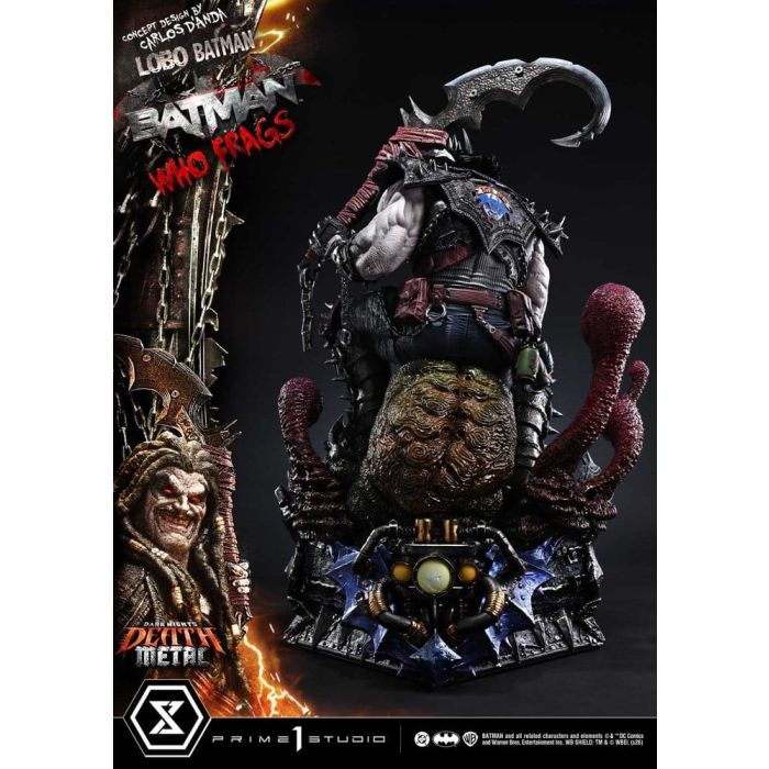 Dark Nights: Death Metal Museum Masterline Statue 1/3 Lobo Batman: Batman Who Frags 81 cm
