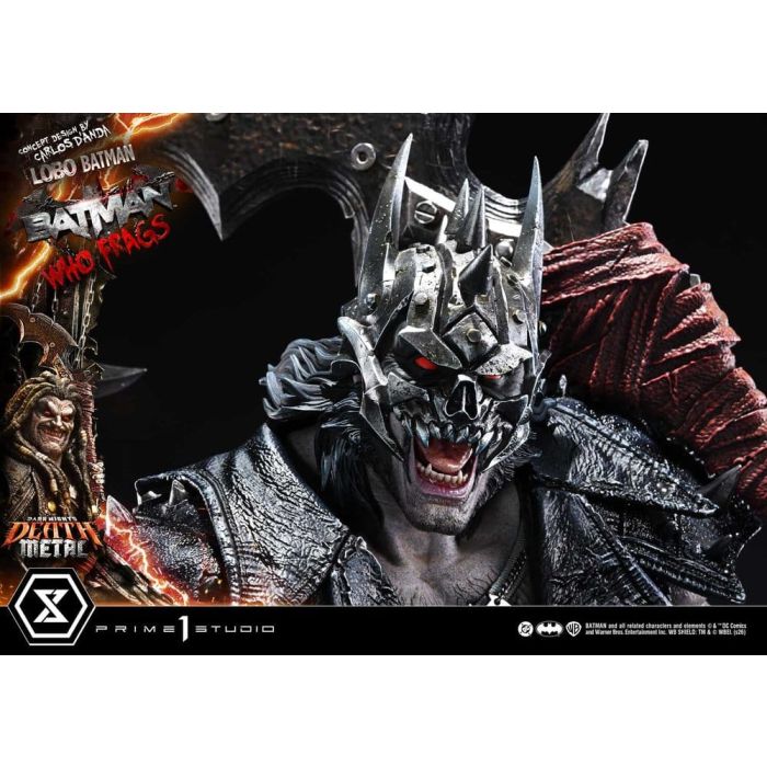 Dark Nights: Death Metal Museum Masterline Statue 1/3 Lobo Batman: Batman Who Frags 81 cm