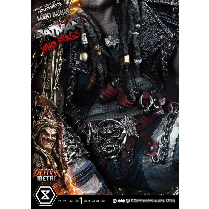 Dark Nights: Death Metal Museum Masterline Statue 1/3 Lobo Batman: Batman Who Frags 81 cm