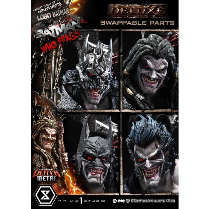 Dark Nights: Death Metal Museum Masterline Statue 1/3 Lobo Batman: Batman Who Frags Deluxe Version 81 cm