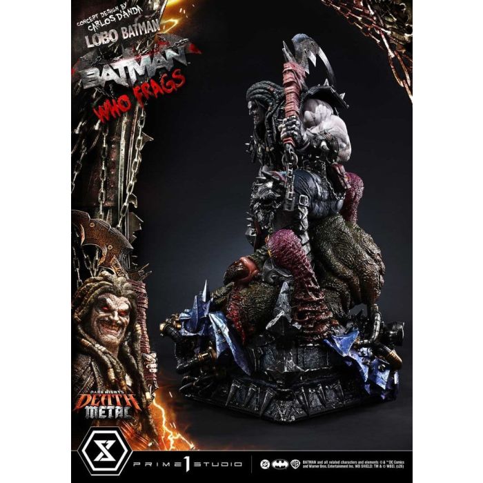 Dark Nights: Death Metal Museum Masterline Statue 1/3 Lobo Batman: Batman Who Frags Deluxe Version 81 cm