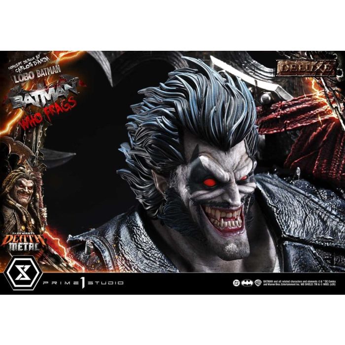 Dark Nights: Death Metal Museum Masterline Statue 1/3 Lobo Batman: Batman Who Frags Deluxe Version 81 cm