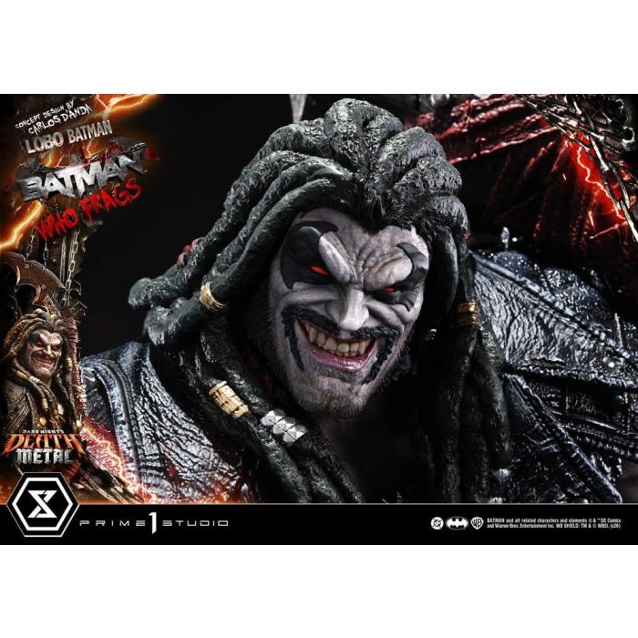 Dark Nights: Death Metal Museum Masterline Statue 1/3 Lobo Batman: Batman Who Frags Deluxe Version 81 cm