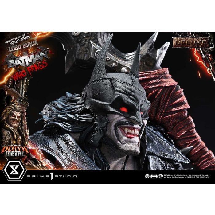 Dark Nights: Death Metal Museum Masterline Statue 1/3 Lobo Batman: Batman Who Frags Deluxe Version 81 cm