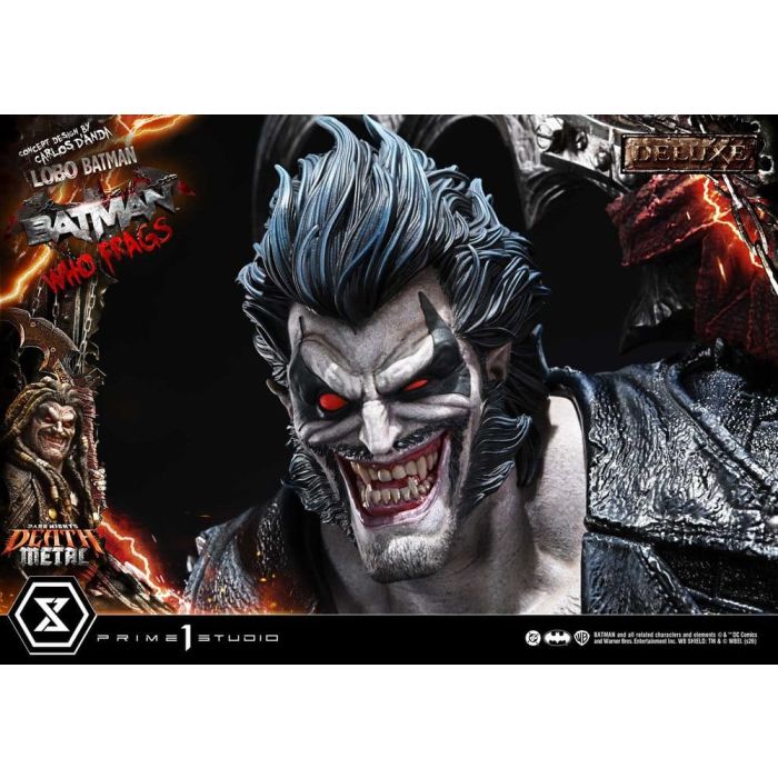 Dark Nights: Death Metal Museum Masterline Statue 1/3 Lobo Batman: Batman Who Frags Deluxe Version 81 cm
