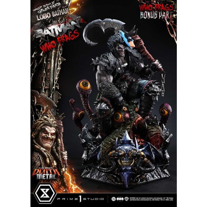Dark Nights: Death Metal Museum Masterline Statue 1/3 Lobo Batman: Batman Who Frags Deluxe Bonus Version 81 cm