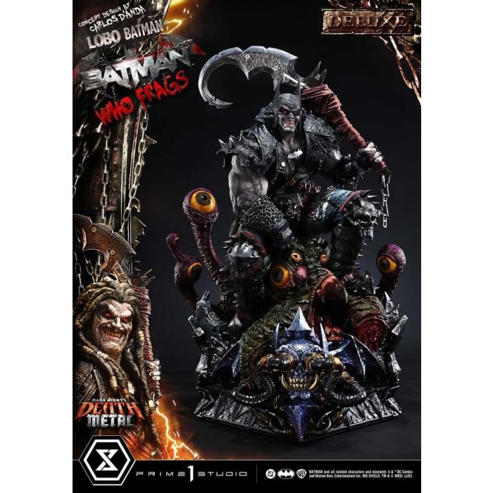 Dark Nights: Death Metal Museum Masterline Statue 1/3 Lobo Batman: Batman Who Frags Deluxe Bonus Version 81 cm