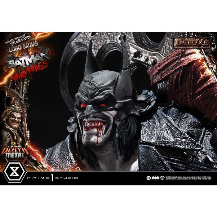 Dark Nights: Death Metal Museum Masterline Statue 1/3 Lobo Batman: Batman Who Frags Deluxe Bonus Version 81 cm