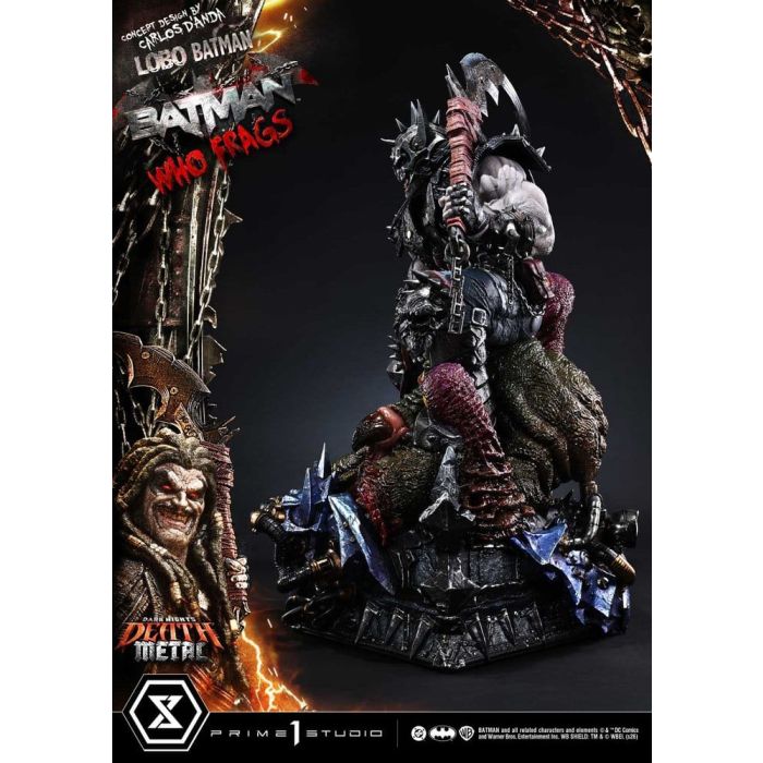 Dark Nights: Death Metal Museum Masterline Statue 1/3 Lobo Batman: Batman Who Frags Deluxe Bonus Version 81 cm