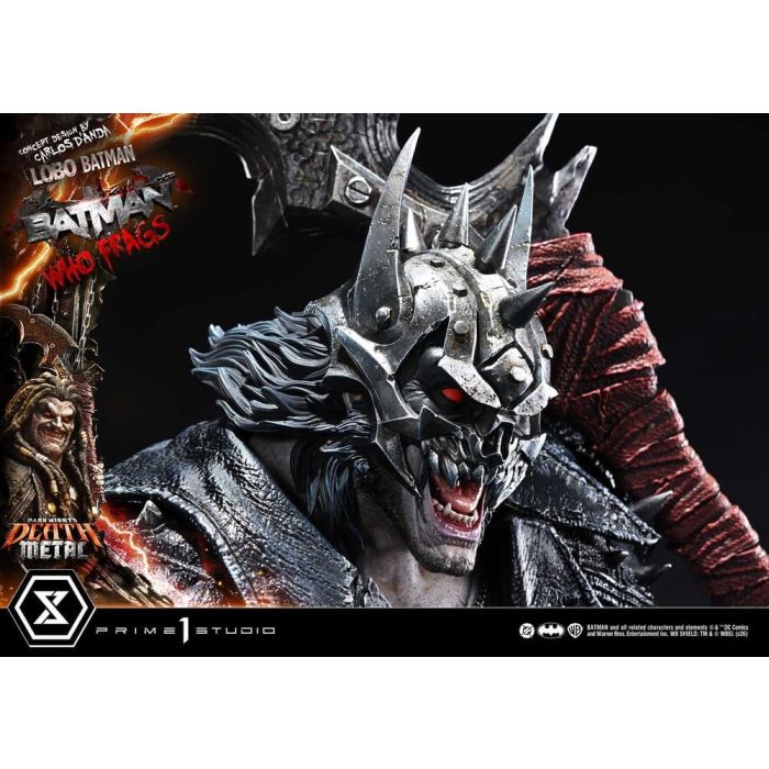 Dark Nights: Death Metal Museum Masterline Statue 1/3 Lobo Batman: Batman Who Frags Deluxe Bonus Version 81 cm