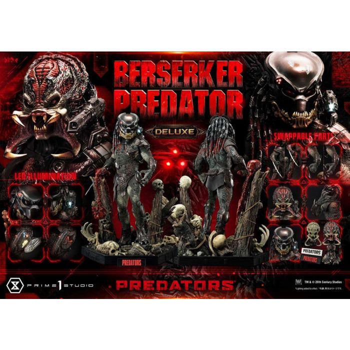 Predators Statue Berserker Predator Deluxe Bonus Version 100 cm