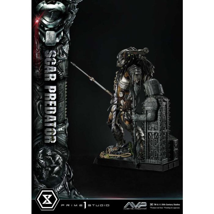 The Alien vs. Predator Museum Masterline Series Statue 1/3 Scar Predator 93 cm