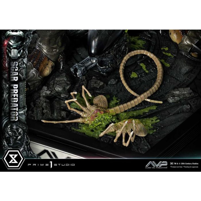 The Alien vs. Predator Museum Masterline Series Statue 1/3 Scar Predator 93 cm