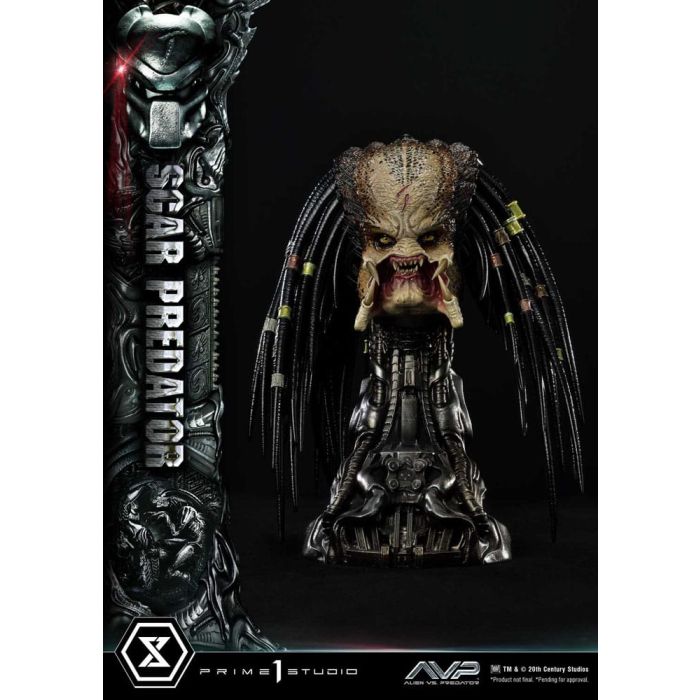 The Alien vs. Predator Museum Masterline Series Statue 1/3 Scar Predator Deluxe Version 93 cm