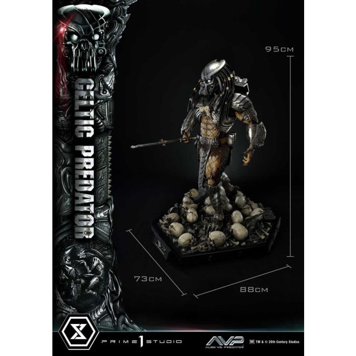 The Alien vs. Predator Museum Masterline Series Statue 1/3 Celtic Predator Bonus Ver. 95 cm