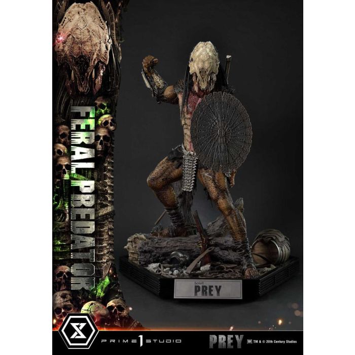 Prey (Movie) Museum Masterline Series Statue 1/3 Feral Predator 89 cm