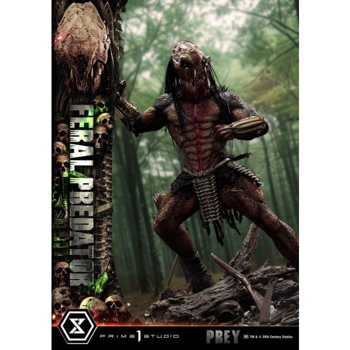 Prey (Movie) Museum Masterline Series Statue 1/3 Feral Predator 89 cm