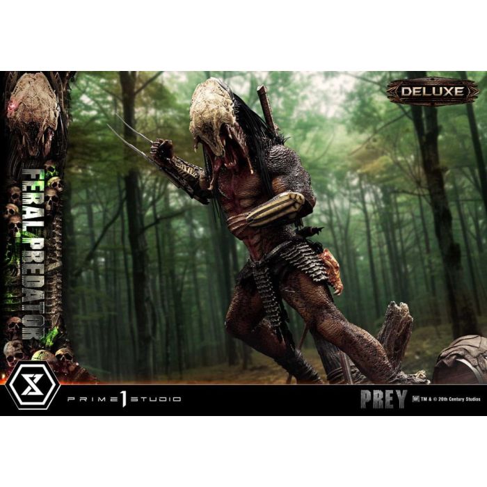 Prey (Movie) Museum Masterline Series Statue 1/3 Feral Predator Deluxe Bonus Version 89 cm 