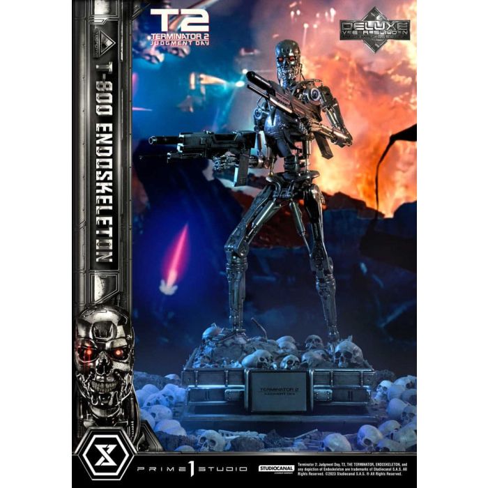 Terminator 2 Museum Masterline Series Statue 1/3 Judgment Day T800 Endoskeleton Deluxe Bonus Version 74 cm