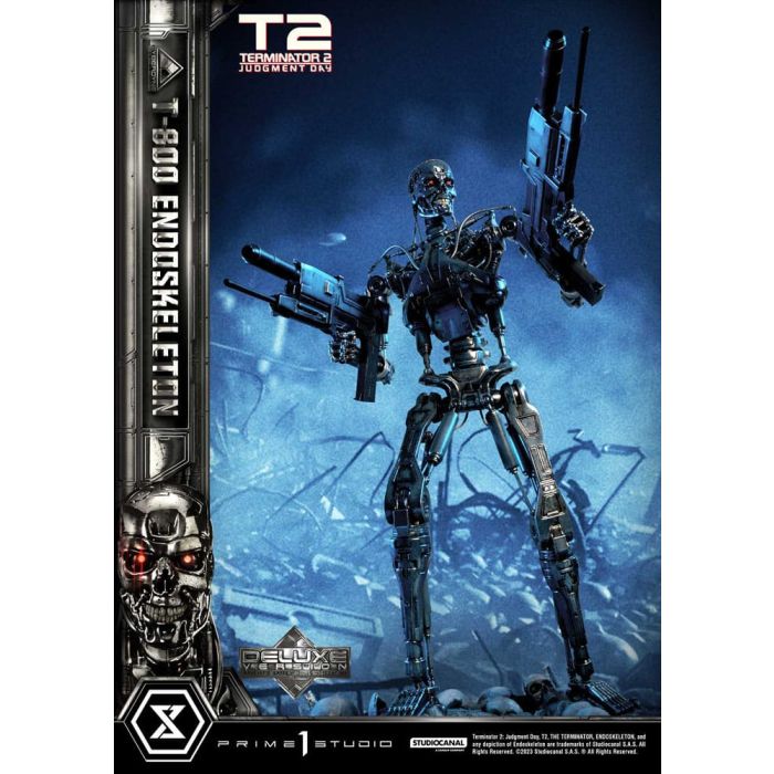 Terminator 2 Museum Masterline Series Statue 1/3 Judgment Day T800 Endoskeleton Deluxe Bonus Version 74 cm