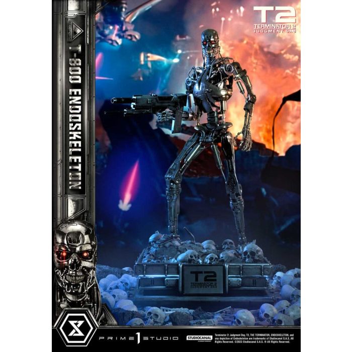 Terminator 2 Museum Masterline Series Statue 1/3 Judgment Day T800 Endoskeleton Deluxe Bonus Version 74 cm