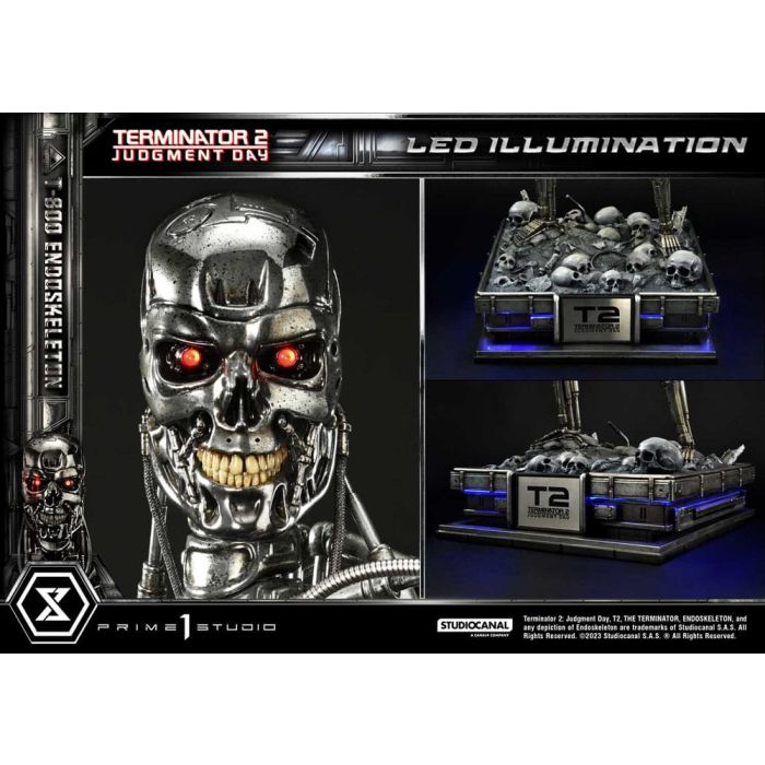 Terminator 2 Museum Masterline Series Statue 1/3 Judgment Day T800 Endoskeleton Deluxe Bonus Version 74 cm