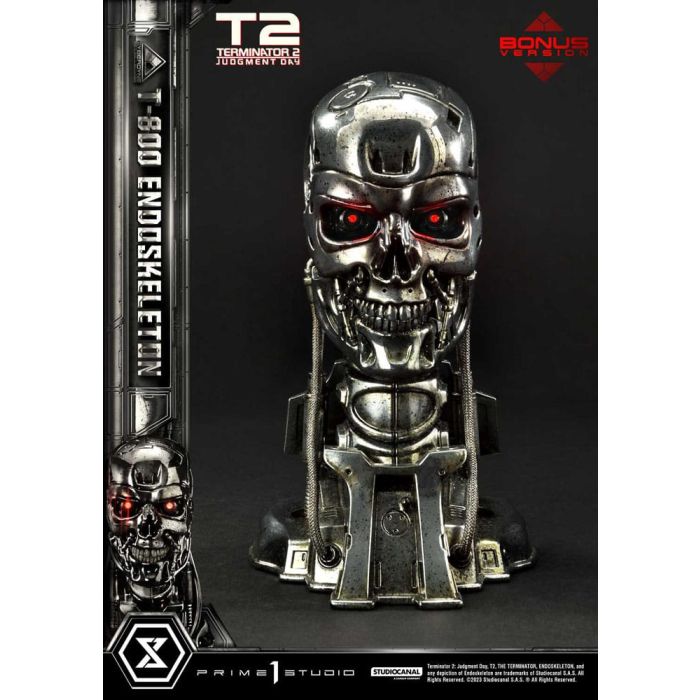 Terminator 2 Museum Masterline Series Statue 1/3 Judgment Day T800 Endoskeleton Deluxe Bonus Version 74 cm
