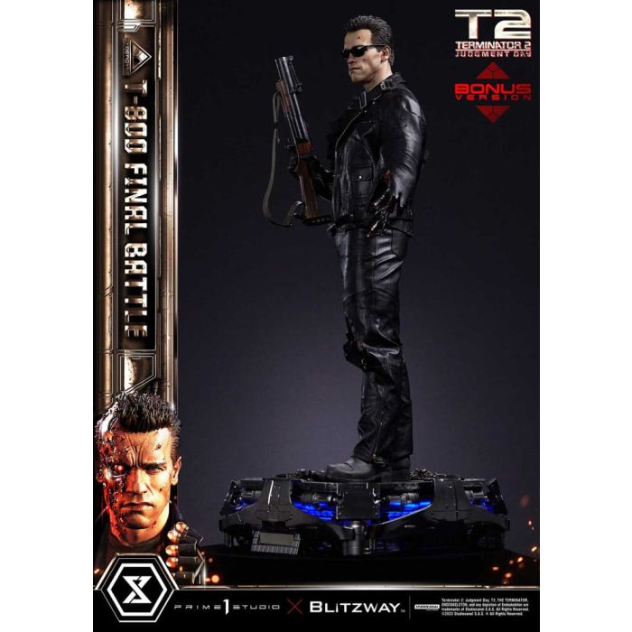 Terminator 2 Museum Masterline Series Statue 1/3 T-800 Final Battle Deluxe Bonus Version 75 cm