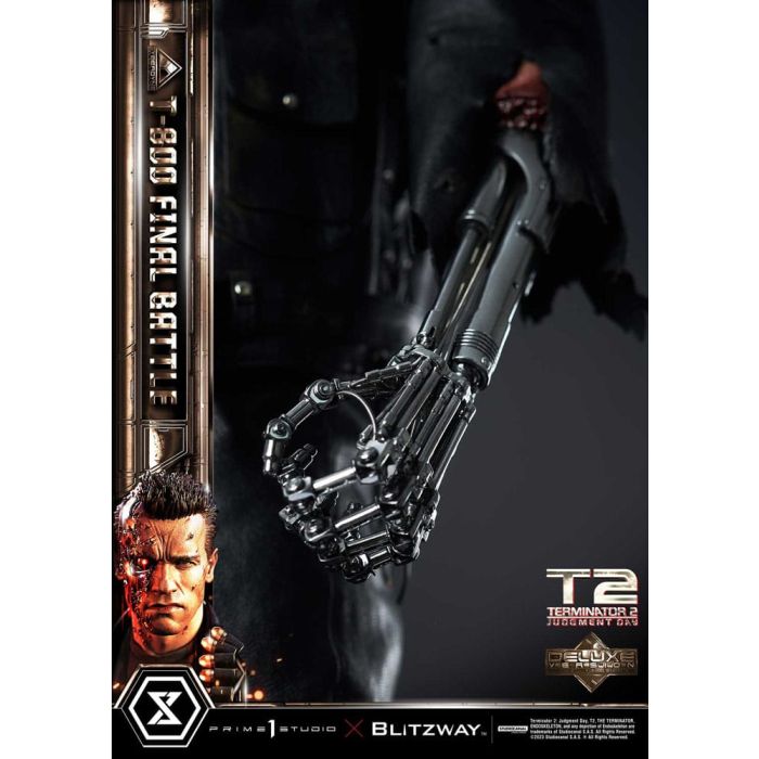Terminator 2 Museum Masterline Series Statue 1/3 T-800 Final Battle Deluxe Bonus Version 75 cm