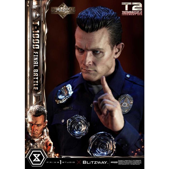 Terminator 2 Museum Masterline Series Statue 1/3 T-1000 Final Battle Deluxe Version 73 cm