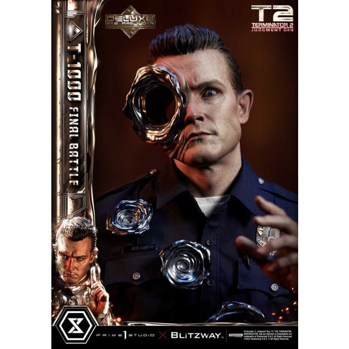 Terminator 2 Museum Masterline Series Statue 1/3 T-1000 Final Battle Deluxe Version 73 cm