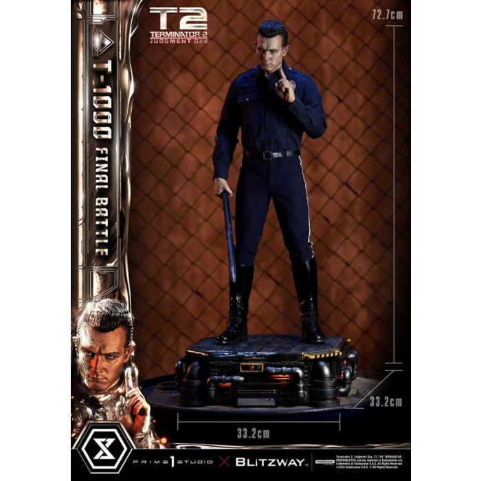 Terminator 2 Museum Masterline Series Statue 1/3 T-1000 Final Battle Deluxe Version 73 cm